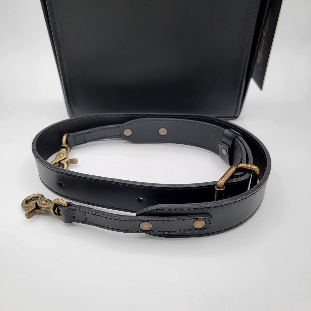 Beara Beara Black Ishie Box Handbag NEW #2933 - Picture 2 of 11